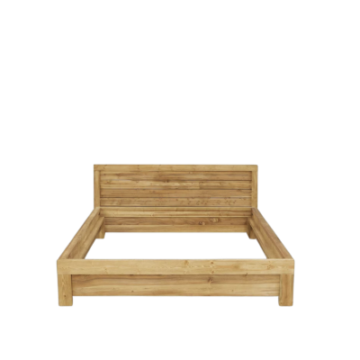Lit en Pin Brossé Montana 140 x 190cm Montana meublespin.fr - mobilier et de décoration de style montagne ou chalet- meubles en pin, mobilier en bois massif de qualité, canapés convertibles - https://meublespin.fr