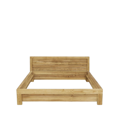 Lit en Pin Brossé Montana 160 x 200cm Montana meublespin.fr - mobilier et de décoration de style montagne ou chalet- meubles en pin, mobilier en bois massif de qualité, canapés convertibles - https://meublespin.fr