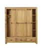 Armoire 3 Portes Coulissantes Morzine en Pin Massif Armoires en bois massif meublespin.fr - mobilier et de décoration de style montagne ou chalet- meubles en pin, mobilier en bois massif de qualité, canapés convertibles - https://meublespin.fr