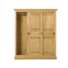 Armoire 3 Portes Coulissantes en Pin Massif Armoires en bois massif meublespin.fr - mobilier et de décoration de style montagne ou chalet- meubles en pin, mobilier en bois massif de qualité, canapés convertibles - https://meublespin.fr