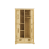 Armoire 2 Portes et 2 Tiroirs en Pin Massif Sculpté Armoires en bois massif meublespin.fr - mobilier et de décoration de style montagne ou chalet- meubles en pin, mobilier en bois massif de qualité, canapés convertibles - https://meublespin.fr