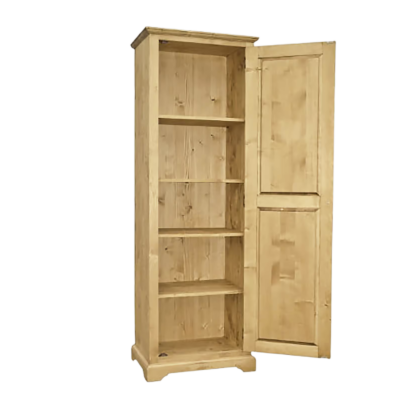 Bonnetière Chalet Sculptée 1 Porte en Pin Massif Armoires en bois massif meublespin.fr - mobilier et de décoration de style montagne ou chalet- meubles en pin, mobilier en bois massif de qualité, canapés convertibles - https://meublespin.fr