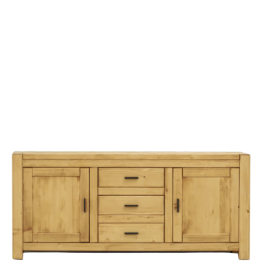 Buffet Bas Morzine 2 Portes et 3 Tiroirs en Pin Massif  180 cm Buffets & bahuts en bois massif meublespin.fr - mobilier et de décoration de style montagne ou chalet- meubles en pin, mobilier en bois massif de qualité, canapés convertibles - https://meublespin.fr