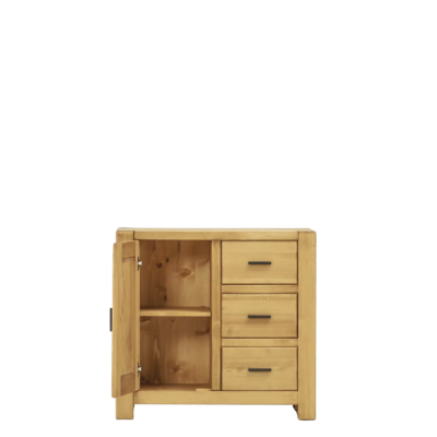 Buffet Bas Morzine 1 Porte + 3 Tiroirs en Pin Massif : 90cm Buffets & bahuts en bois massif meublespin.fr - mobilier et de décoration de style montagne ou chalet- meubles en pin, mobilier en bois massif de qualité, canapés convertibles - https://meublespin.fr