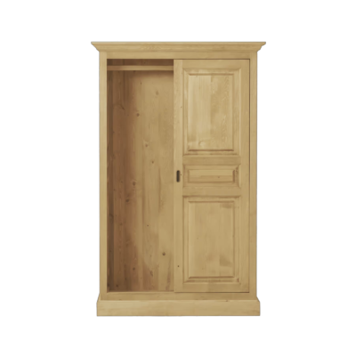 Armoire 2 Portes Coulissantes en Pin Massif - meublespin.fr - Armoires en bois massif Armoire 2 Portes Coulissantes en Pin Massif Armoires en bois massif meublespin.fr - mobilier et de décoration de style montagne ou chalet- meubles en pin, mobilier en bois massif de qualité, canapés convertibles - https://meublespin.fr