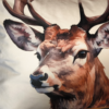Coussin 60×40 – Faune Brun – motif Cerf Plaids et coussins meublespin.fr - mobilier et de décoration de style montagne ou chalet- meubles en pin, mobilier en bois massif de qualité, canapés convertibles - https://meublespin.fr