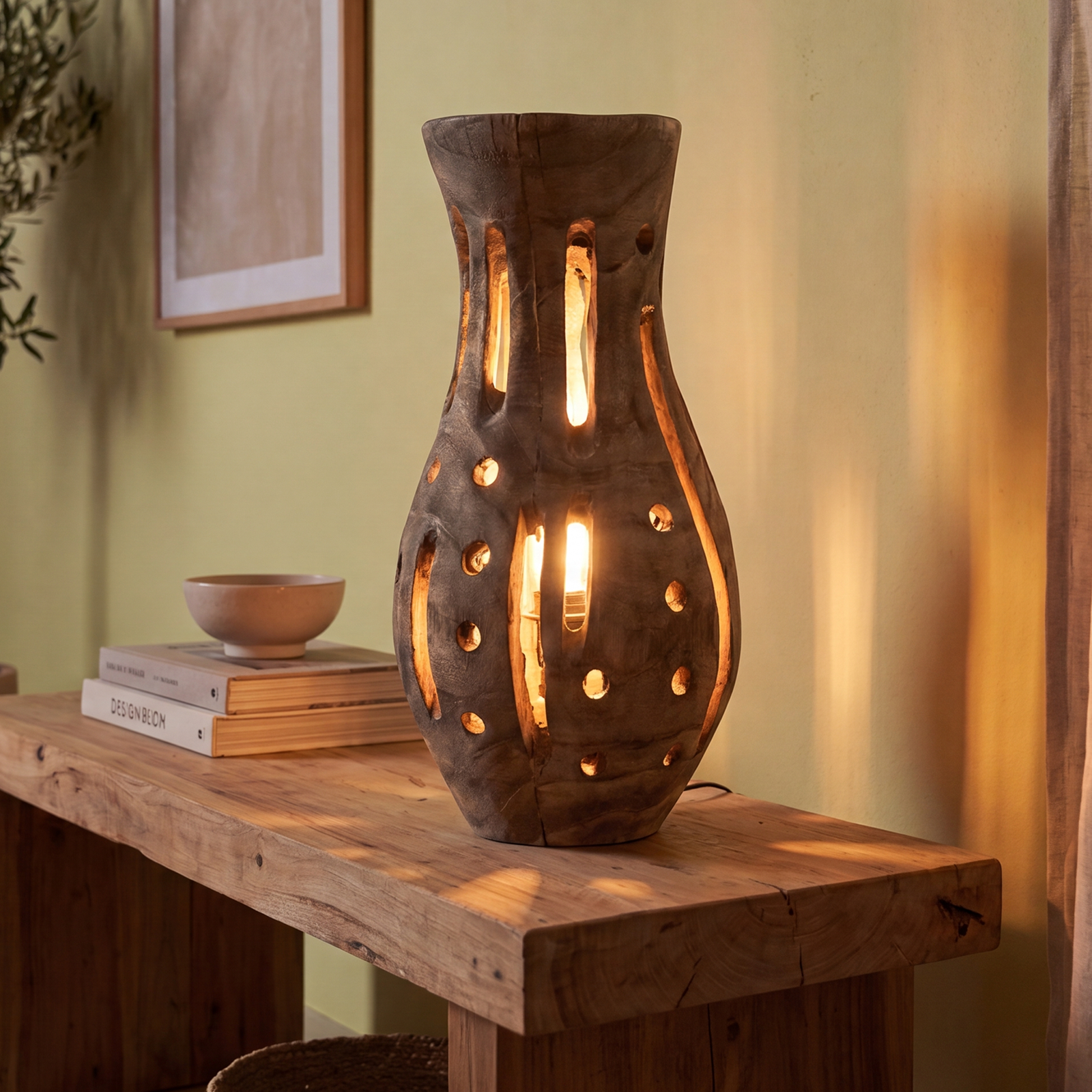 Lampe Elisabeth en Bois Naturel – H 48 cm – Ø 27 cm - meublespin.fr - Lampes à poser Lampe Elisabeth en Bois Naturel – H 48 cm – Ø 27 cm Lampes à poser meublespin.fr - mobilier et de décoration de style montagne ou chalet- meubles en pin, mobilier en bois massif de qualité, canapés convertibles - https://meublespin.fr