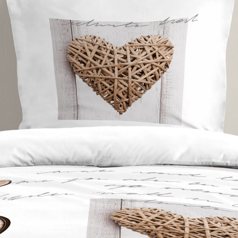 Housse de Couette et deux taies 100% Coton – Charming Les Housses de Couettes meublespin.fr - mobilier et de décoration de style montagne ou chalet- meubles en pin, mobilier en bois massif de qualité, canapés convertibles - https://meublespin.fr