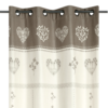 Rideau à oeillets Modane taupe Les Rideaux meublespin.fr - mobilier et de décoration de style montagne ou chalet- meubles en pin, mobilier en bois massif de qualité, canapés convertibles - https://meublespin.fr