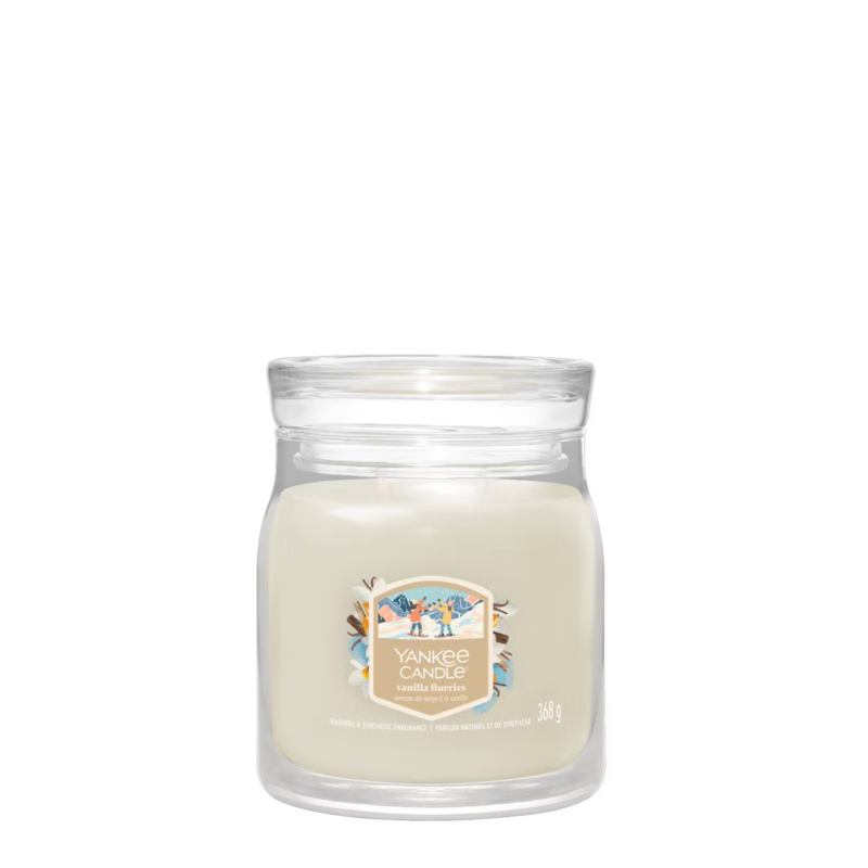 YANKEE CANDLE Bougie – Averses de neige à la vanille 368gr Bougies Parfumées meublespin.fr - mobilier et de décoration de style montagne ou chalet- meubles en pin, mobilier en bois massif de qualité, canapés convertibles - https://meublespin.fr