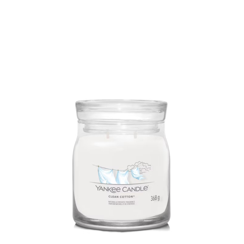 YANKEE CANDLE Bougie – Coton frais 368gr Bougies Parfumées meublespin.fr - mobilier et de décoration de style montagne ou chalet- meubles en pin, mobilier en bois massif de qualité, canapés convertibles - https://meublespin.fr