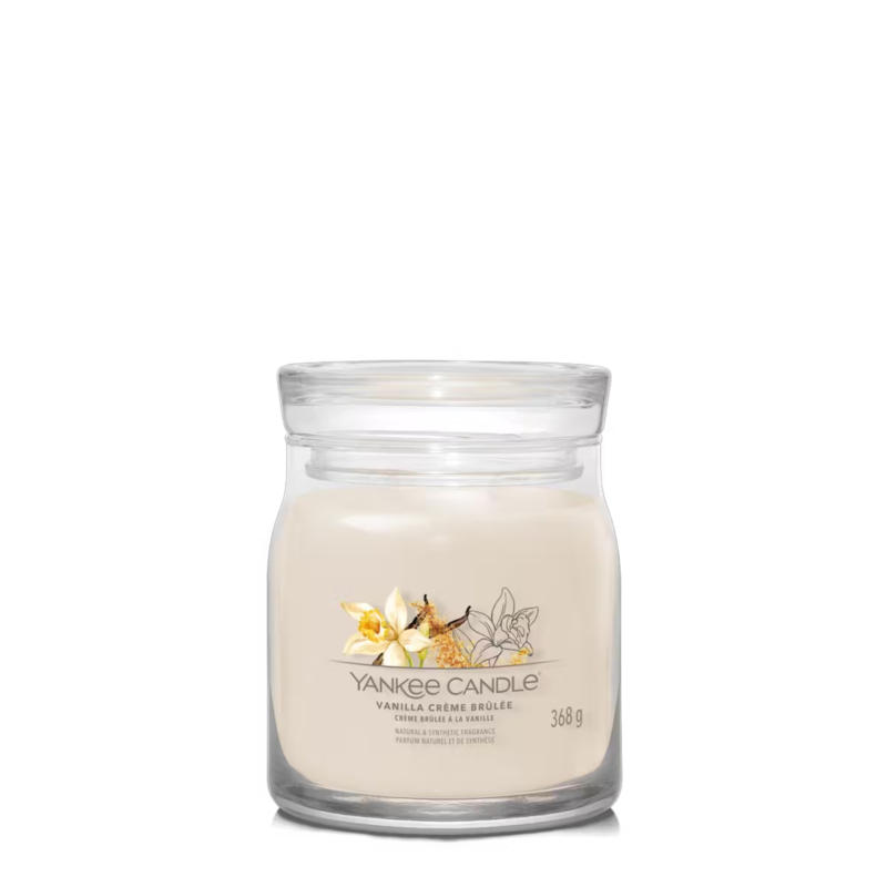 YANKEE CANDLE Bougie – Crème brûlée à la vanille 368gr Bougies Parfumées meublespin.fr - mobilier et de décoration de style montagne ou chalet- meubles en pin, mobilier en bois massif de qualité, canapés convertibles - https://meublespin.fr