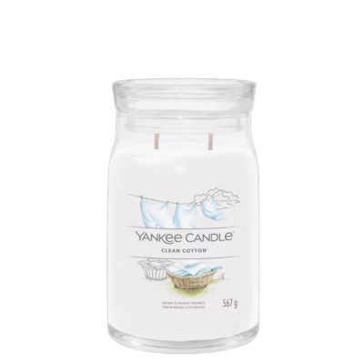 YANKEE CANDLE Bougie – Coton frais 567gr - meublespin.fr - Bougies Parfumées YANKEE CANDLE Bougie – Coton frais 567gr Bougies Parfumées meublespin.fr - mobilier et de décoration de style montagne ou chalet- meubles en pin, mobilier en bois massif de qualité, canapés convertibles - https://meublespin.fr