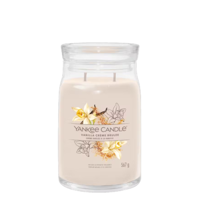 YANKEE CANDLE Bougie – Crème brûlée à la vanille 567gr Bougies Parfumées meublespin.fr - mobilier et de décoration de style montagne ou chalet- meubles en pin, mobilier en bois massif de qualité, canapés convertibles - https://meublespin.fr