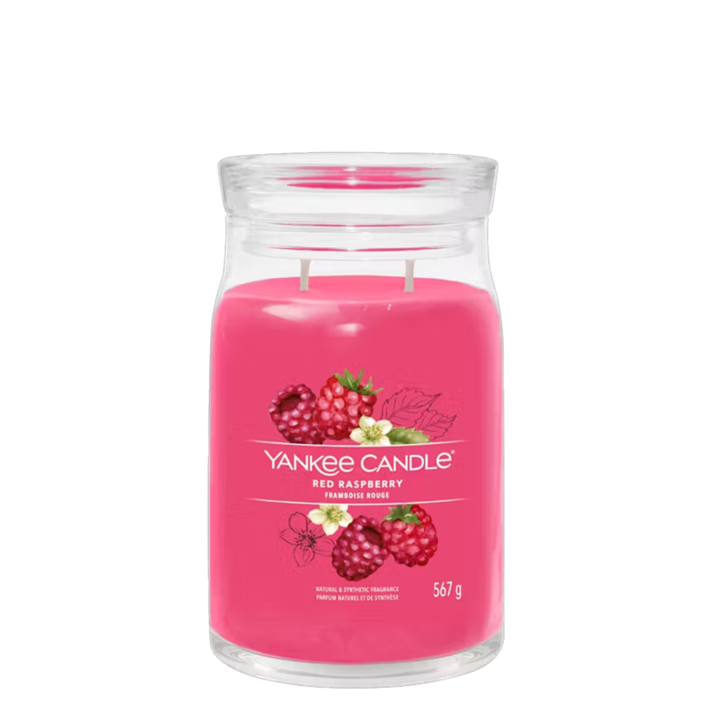 YANKEE CANDLE Bougie – Framboise rouge 567gr Bougies Parfumées meublespin.fr - mobilier et de décoration de style montagne ou chalet- meubles en pin, mobilier en bois massif de qualité, canapés convertibles - https://meublespin.fr