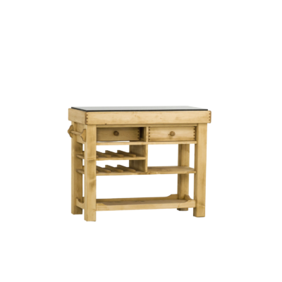 Billot de cuisine double face en pin massif 106 cm « Exclusivité WEB » Chamonix meublespin.fr - mobilier et de décoration de style montagne ou chalet- meubles en pin, mobilier en bois massif de qualité, canapés convertibles - https://meublespin.fr
