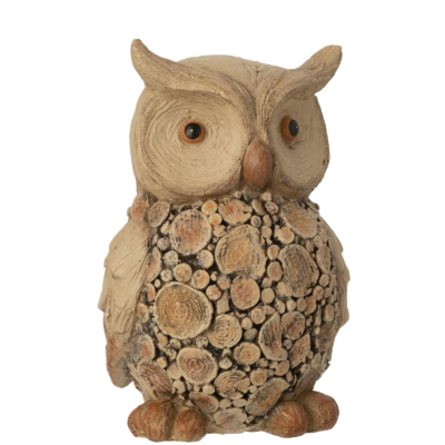 Hibou Rondins GM – Hauteur 29 cm Objets à poser meublespin.fr - mobilier et de décoration de style montagne ou chalet- meubles en pin, mobilier en bois massif de qualité, canapés convertibles - https://meublespin.fr