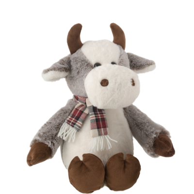 Vache Echarpe en peluche Peluches meublespin.fr - mobilier et de décoration de style montagne ou chalet- meubles en pin, mobilier en bois massif de qualité, canapés convertibles - https://meublespin.fr