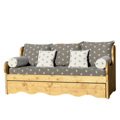 Canapé Montagne fixe 4 places en Pin Massif – Edelweiss gris - meublespin.fr - Canapés fixes Canapé Montagne fixe 4 places en Pin Massif – Edelweiss gris Canapés fixes meublespin.fr - mobilier et de décoration de style montagne ou chalet- meubles en pin, mobilier en bois massif de qualité, canapés convertibles - https://meublespin.fr
