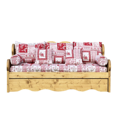 Canapé Montagne fixe 4 places en Pin Massif – Vanoise rouge vert - meublespin.fr - Canapés fixes Canapé Montagne fixe 4 places en Pin Massif – Vanoise rouge vert Canapés fixes meublespin.fr - mobilier et de décoration de style montagne ou chalet- meubles en pin, mobilier en bois massif de qualité, canapés convertibles - https://meublespin.fr