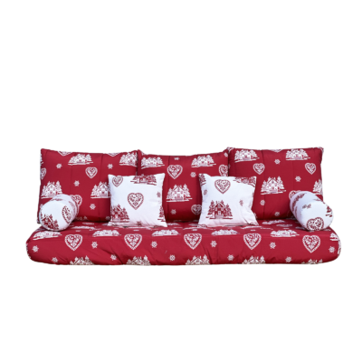 Habillage 80 x 190 pour Canapé Gigogne Courchevel rouge Housses et habillages meublespin.fr - mobilier et de décoration de style montagne ou chalet- meubles en pin, mobilier en bois massif de qualité, canapés convertibles - https://meublespin.fr