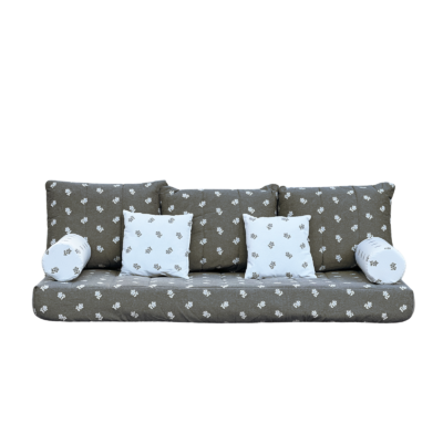 Habillage 80 x 190 pour Canapé Gigogne Edelweiss gris Housses et habillages meublespin.fr - mobilier et de décoration de style montagne ou chalet- meubles en pin, mobilier en bois massif de qualité, canapés convertibles - https://meublespin.fr