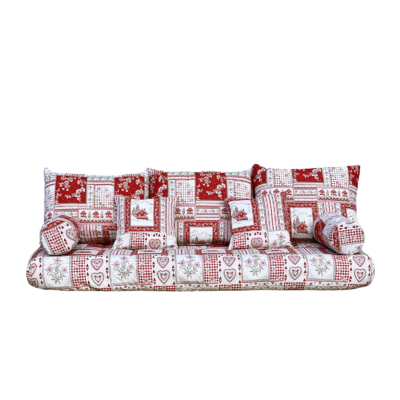 Habillage 80 x 190 pour Canapé Gigogne Vanoise rouge Housses et habillages meublespin.fr - mobilier et de décoration de style montagne ou chalet- meubles en pin, mobilier en bois massif de qualité, canapés convertibles - https://meublespin.fr