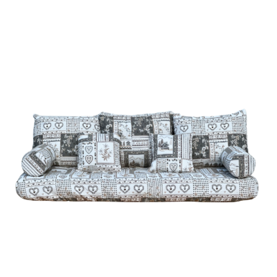 Habillage 80 x 190 pour Canapé Gigogne Vanoise taupe Housses et habillages meublespin.fr - mobilier et de décoration de style montagne ou chalet- meubles en pin, mobilier en bois massif de qualité, canapés convertibles - https://meublespin.fr