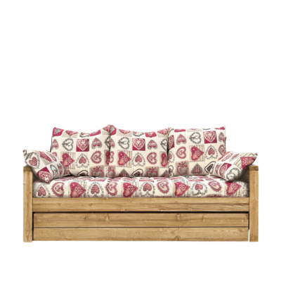 Canapé Gigogne Montana en Pin Massif – Tissu au Choix - meublespin.fr - Canapés Gigognes en Bois Massif Canapé Gigogne Montana en Pin Massif – Tissu au Choix Canapés Gigognes en Bois Massif meublespin.fr - mobilier et de décoration de style montagne ou chalet- meubles en pin, mobilier en bois massif de qualité, canapés convertibles - https://meublespin.fr