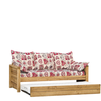 Canapé Gigogne Montana en Pin Massif – Tissu Choisy - meublespin.fr - Canapés Gigognes en Bois Massif Canapé Gigogne Montana en Pin Massif – Tissu Choisy Canapés Gigognes en Bois Massif meublespin.fr - mobilier et de décoration de style montagne ou chalet- meubles en pin, mobilier en bois massif de qualité, canapés convertibles - https://meublespin.fr