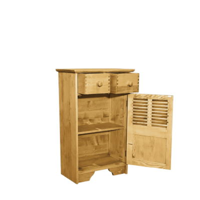 Confiturier Charme 1 Porte et 2 Tiroirs en Pin Massif Confituriers en Pin Massif meublespin.fr - mobilier et de décoration de style montagne ou chalet- meubles en pin, mobilier en bois massif de qualité, canapés convertibles - https://meublespin.fr
