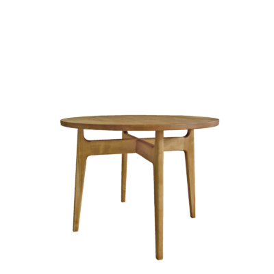 Table Ronde Design Ø 100 cm en Pin Massif Chamonix meublespin.fr - mobilier et de décoration de style montagne ou chalet- meubles en pin, mobilier en bois massif de qualité, canapés convertibles - https://meublespin.fr
