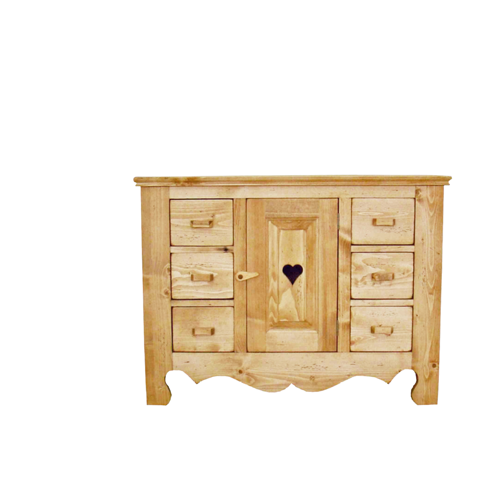 Commode 1 Porte + 6 Tiroirs Chamonix en Pin Massif 100 cm - meublespin.fr - Chamonix Commode 1 Porte + 6 Tiroirs Chamonix en Pin Massif 100 cm Chamonix meublespin.fr - mobilier et de décoration de style montagne ou chalet- meubles en pin, mobilier en bois massif de qualité, canapés convertibles - https://meublespin.fr