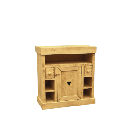 Meuble TV Megève 1 Porte 2 Tiroirs en Pin Massif 90 cm Meubles TV en Bois Massif meublespin.fr - mobilier et de décoration de style montagne ou chalet- meubles en pin, mobilier en bois massif de qualité, canapés convertibles - https://meublespin.fr