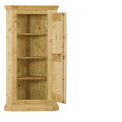 Armoire d&rsquo;angle 1 Porte Chamonix en Pin Massif Armoires en bois massif meublespin.fr - mobilier et de décoration de style montagne ou chalet- meubles en pin, mobilier en bois massif de qualité, canapés convertibles - https://meublespin.fr