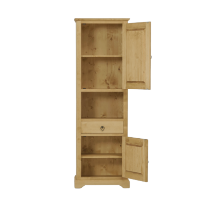 Bonnetière Chalet Sculptée 2 Portes+Tiroir+Niche en Pin Massif Armoires en bois massif meublespin.fr - mobilier et de décoration de style montagne ou chalet- meubles en pin, mobilier en bois massif de qualité, canapés convertibles - https://meublespin.fr