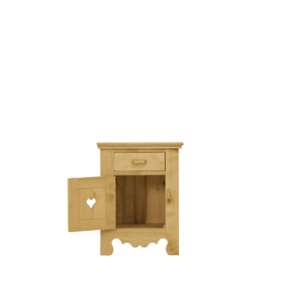 Chevet Chamonix 1 Porte 1 Tiroir en Pin Massif charnières à gauche - meublespin.fr - Chamonix Chevet Chamonix 1 Porte 1 Tiroir en Pin Massif charnières à gauche Chamonix meublespin.fr - mobilier et de décoration de style montagne ou chalet- meubles en pin, mobilier en bois massif de qualité, canapés convertibles - https://meublespin.fr