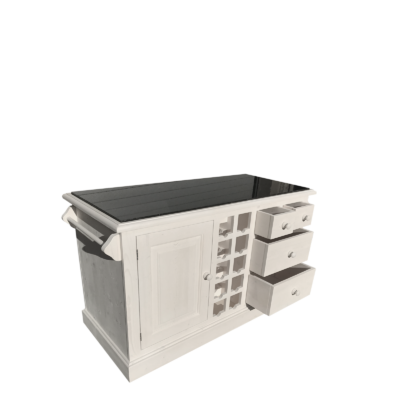 Grand billot de cuisine double face 135 cm – CIRÉ BLANC Chamonix meublespin.fr - mobilier et de décoration de style montagne ou chalet- meubles en pin, mobilier en bois massif de qualité, canapés convertibles - https://meublespin.fr