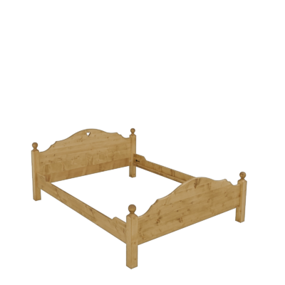 Lit en pin massif Chamonix 140 x 190 cm Chamonix meublespin.fr - mobilier et de décoration de style montagne ou chalet- meubles en pin, mobilier en bois massif de qualité, canapés convertibles - https://meublespin.fr