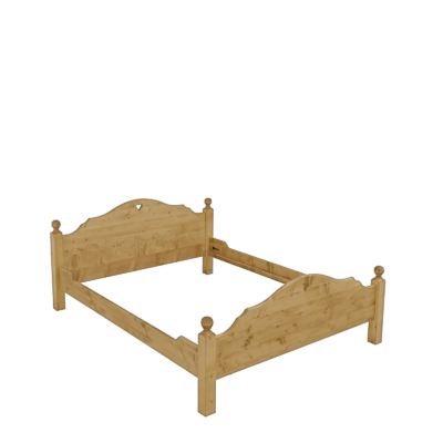 Lit en pin massif Chamonix 160 x 200 cm Chamonix meublespin.fr - mobilier et de décoration de style montagne ou chalet- meubles en pin, mobilier en bois massif de qualité, canapés convertibles - https://meublespin.fr