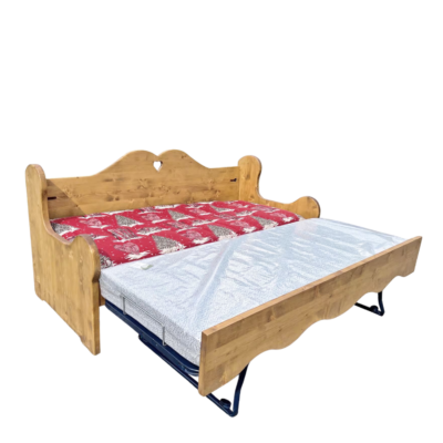 Canapé Gigogne en Pin Massif (Fabrication Française) –  Chamonix Canapés Gigognes en Bois Massif meublespin.fr - mobilier et de décoration de style montagne ou chalet- meubles en pin, mobilier en bois massif de qualité, canapés convertibles - https://meublespin.fr