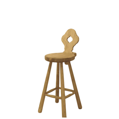 Chaise de Bar Chamonix en pin massif Chamonix meublespin.fr - mobilier et de décoration de style montagne ou chalet- meubles en pin, mobilier en bois massif de qualité, canapés convertibles - https://meublespin.fr