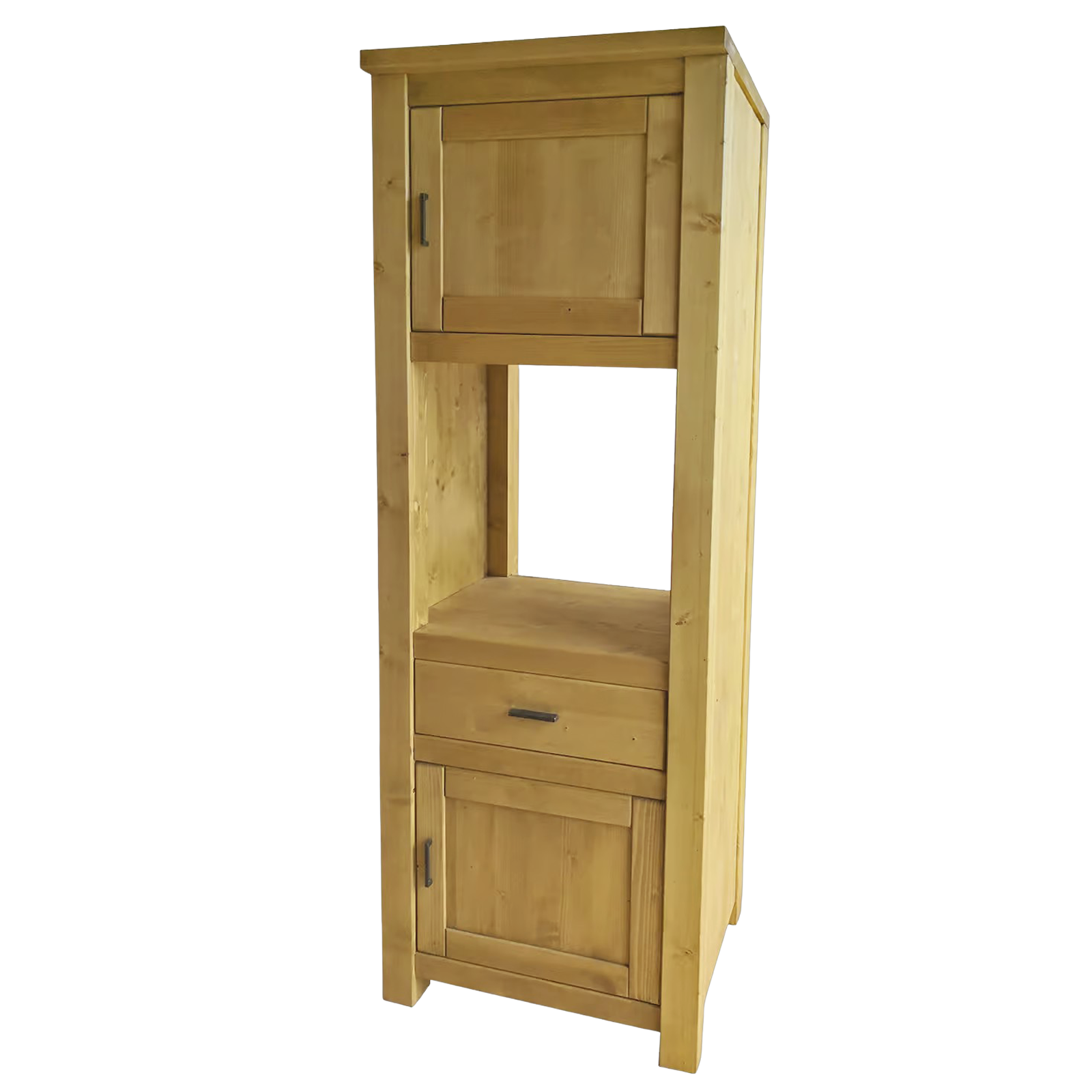 COLONNE FOUR 2 Portes + 1 Tiroir MORZINE en Pin Massif – charnières à droite - meublespin.fr - Cuisine Morzine COLONNE FOUR 2 Portes + 1 Tiroir MORZINE en Pin Massif – charnières à droite Cuisine Morzine meublespin.fr - mobilier et de décoration de style montagne ou chalet- meubles en pin, mobilier en bois massif de qualité, canapés convertibles - https://meublespin.fr