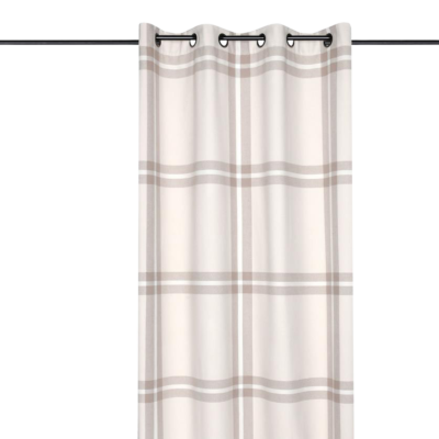 Rideau à oeillets Veran beige Les Rideaux meublespin.fr - mobilier et de décoration de style montagne ou chalet- meubles en pin, mobilier en bois massif de qualité, canapés convertibles - https://meublespin.fr