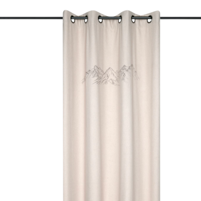 Rideau à oeillets Charlaix naturel Les Rideaux meublespin.fr - mobilier et de décoration de style montagne ou chalet- meubles en pin, mobilier en bois massif de qualité, canapés convertibles - https://meublespin.fr