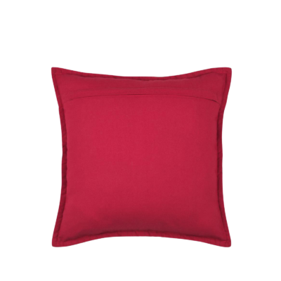 Coussin 45×45 cm – motif oeuf rouge – Villard écru Plaids et coussins meublespin.fr - mobilier et de décoration de style montagne ou chalet- meubles en pin, mobilier en bois massif de qualité, canapés convertibles - https://meublespin.fr