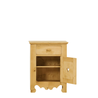Confiturier 1 Porte 1 Tiroir en Pin Massif – Chamonix « Exclusivité WEB » Chamonix meublespin.fr - mobilier et de décoration de style montagne ou chalet- meubles en pin, mobilier en bois massif de qualité, canapés convertibles - https://meublespin.fr