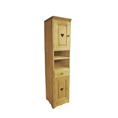 Colonne de Salle de bain 2 Portes 1 Tiroir – charnières à gauche Colonnes meublespin.fr - mobilier et de décoration de style montagne ou chalet- meubles en pin, mobilier en bois massif de qualité, canapés convertibles - https://meublespin.fr