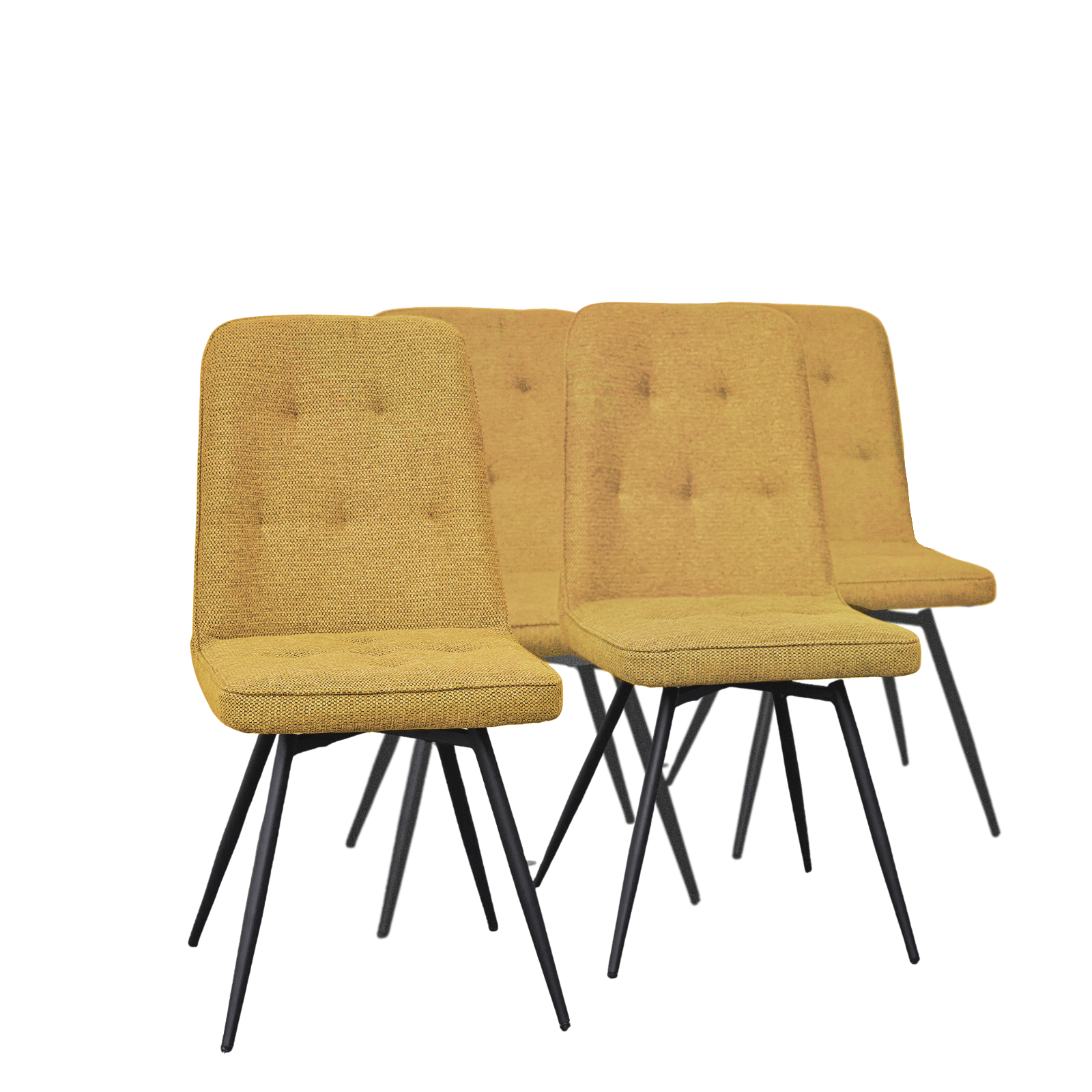 Lot: 4 Chaises Design Jaune: Clara - meublespin.fr - Chaises en pin massif & chaises design Lot: 4 Chaises Design Jaune: Clara Chaises en pin massif & chaises design meublespin.fr - mobilier et de décoration de style montagne ou chalet- meubles en pin, mobilier en bois massif de qualité, canapés convertibles - https://meublespin.fr