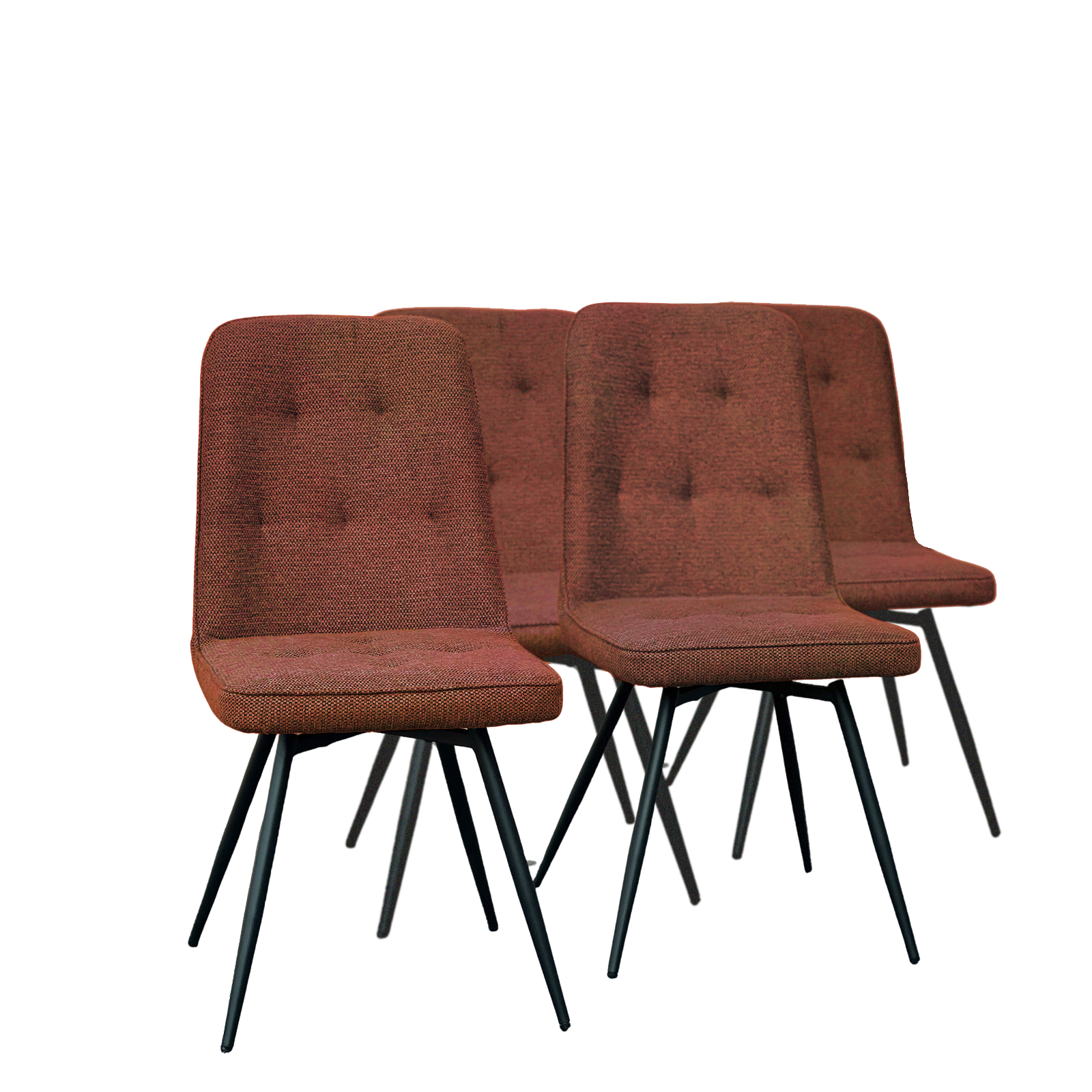 Lot: 4 Chaises Design Terracotta: Clara - meublespin.fr - Chaises en pin massif & chaises design Lot: 4 Chaises Design Terracotta: Clara Chaises en pin massif & chaises design meublespin.fr - mobilier et de décoration de style montagne ou chalet- meubles en pin, mobilier en bois massif de qualité, canapés convertibles - https://meublespin.fr
